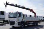 DAF CF 370 / 6x2 / SKRZYNIOWY - paka: 6,5 m / + HDS PALFINGER PK 18002 - wysów: 10,2 m / EURO 6 / 3 osie / oś podnoszona - 7