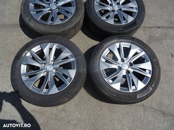 Vand Jante Aliaj cu Cauciucuri Peugeot 308 195/55 R16 6,5Jx16CH4-32 cod: 9828185580 - 4