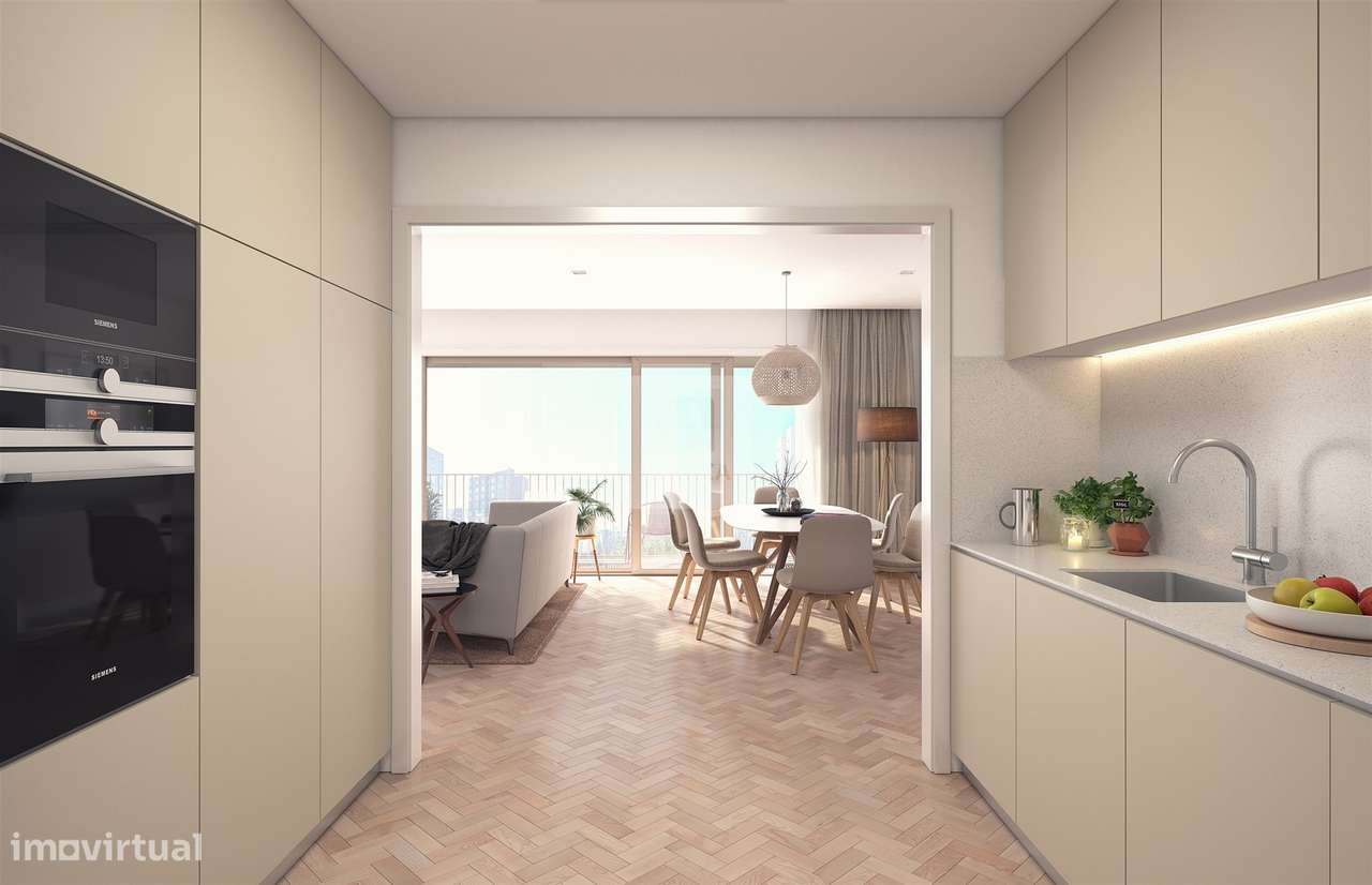 Apartamento T2+1 com varanda de 10.6 m2 na Prelada, Ramalde - Grande imagem: 4/8
