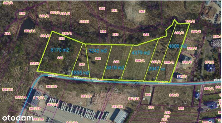 Działki inwestycyjne w Kielcach Piaseczny Dół. - Pełny obrazek: 2/9