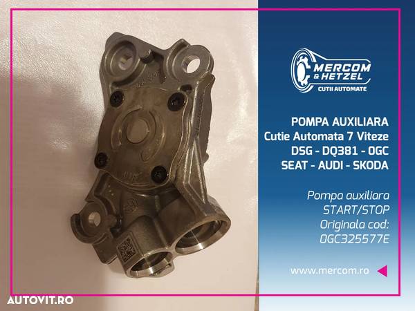 Pompa ulei cutie viteze automata Seat Ateca 2.0tdi 2017 an -  auxiliara START-STOP DSG DQ381 0GC cod: SQJ STA - 2