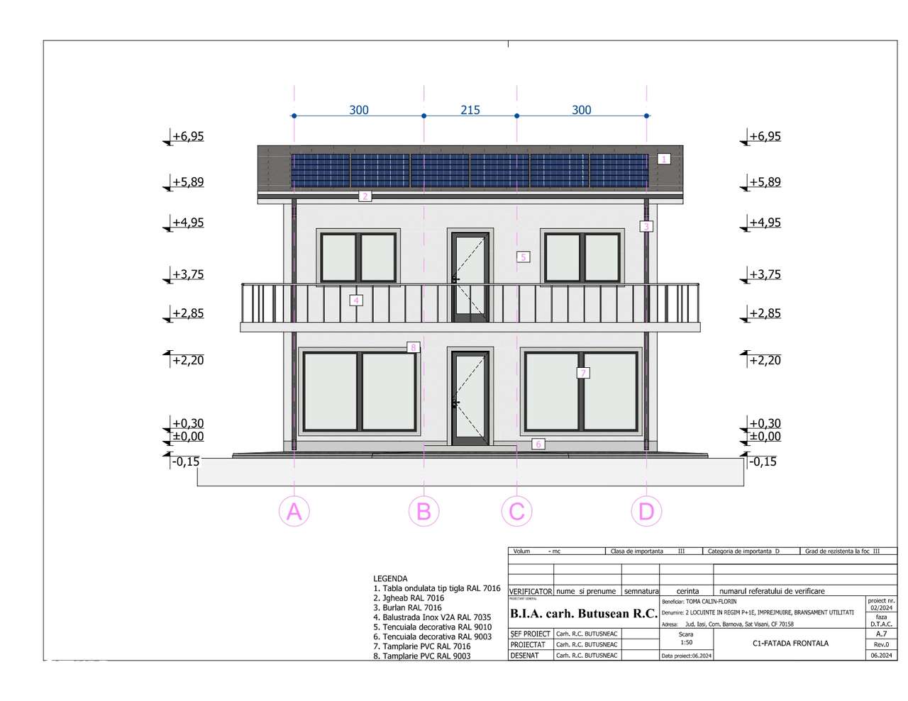 Casă nouă P+E în Bârnova-Vișan, proiect autorizat–plată integrală/rate-0