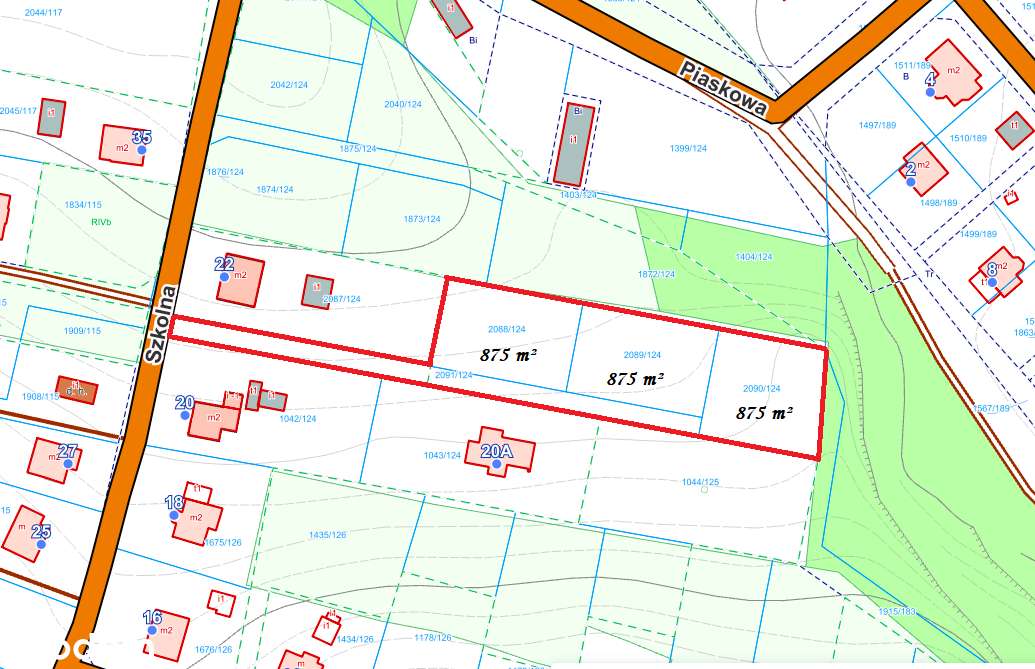 Trzy działki budowlane, pod lasem, cicha okolica, Godów - Pełny obrazek: 4/4