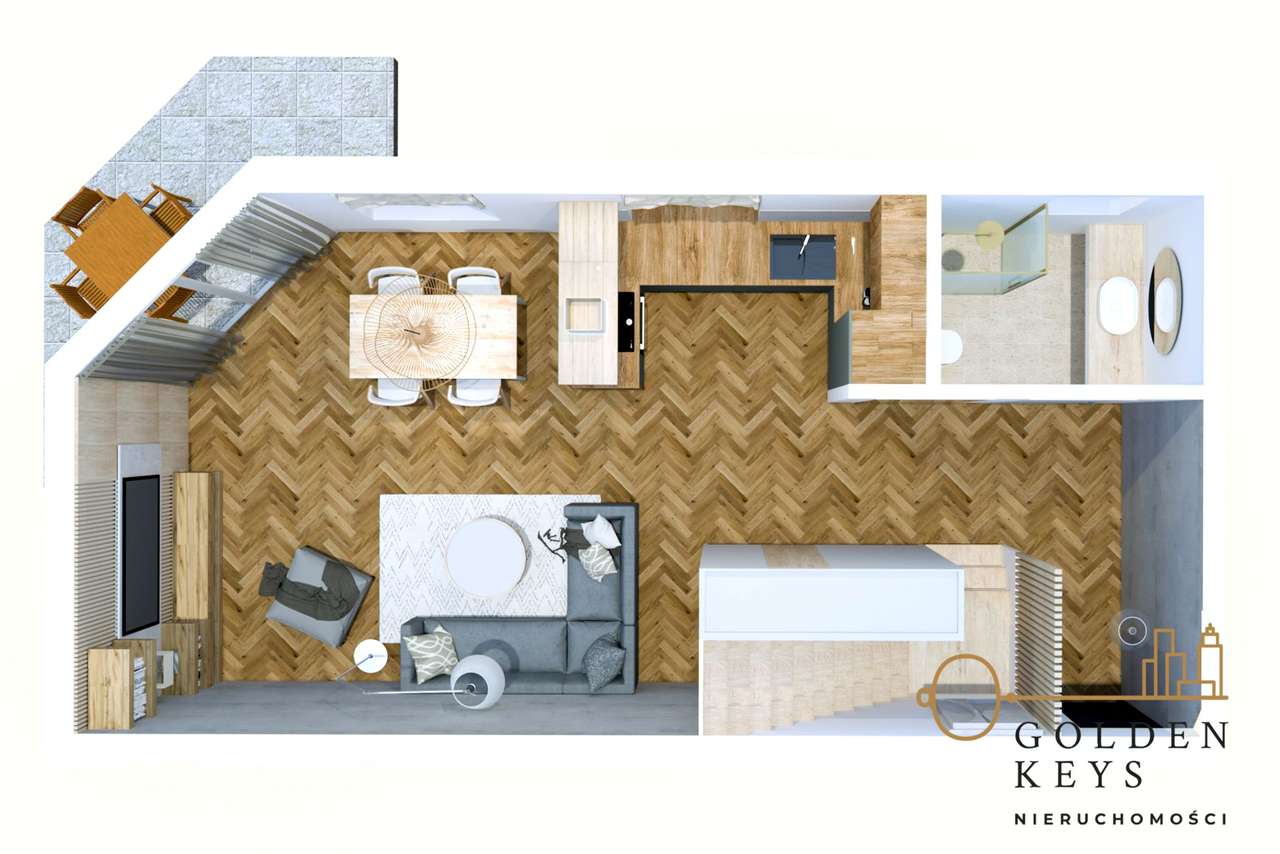 Mieszkanie  Z Ogródkiem w Andrychowie, Osiedle Leśny Strumyk-6