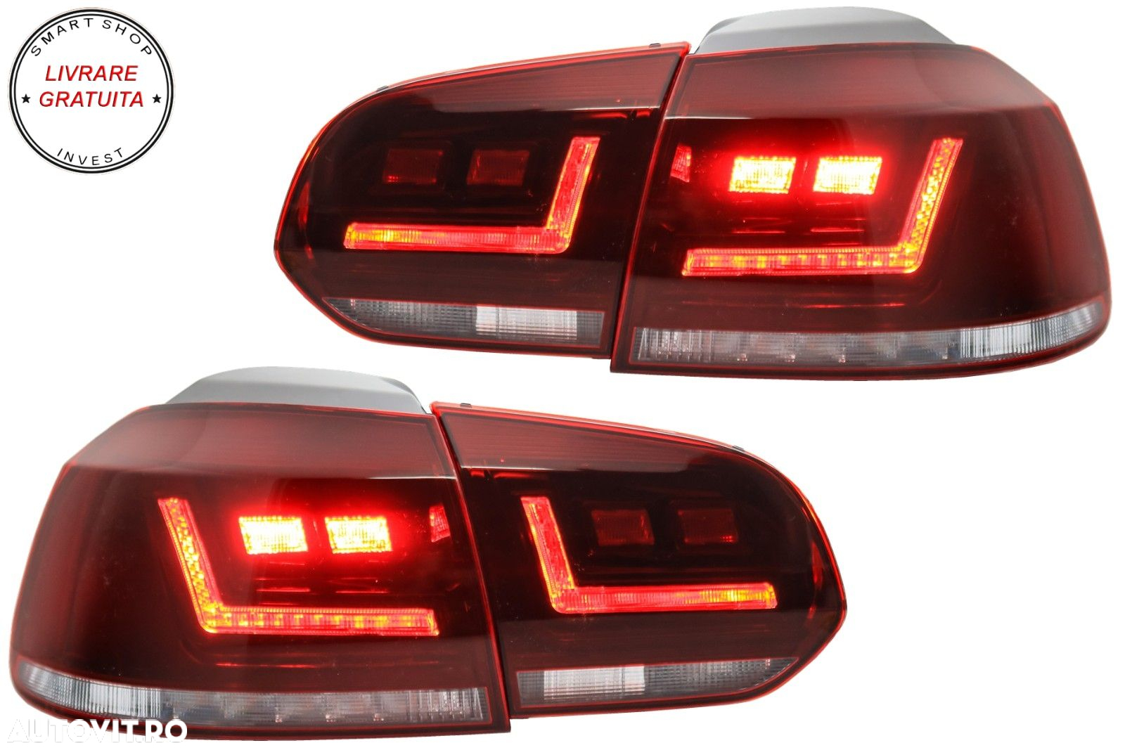 Faruri Osram LED VW Golf 6 VI (2008-2012) cu Stopuri LEDriving Semnal Dinamic- livrare gratuita - 9