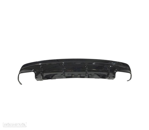 DIFUSOR TRASEIRO PARA MERCEDES CLA W117 13-15 LOOK A45 PRETO BRILHANTE + SAÍDAS DE ESCAPE - 2