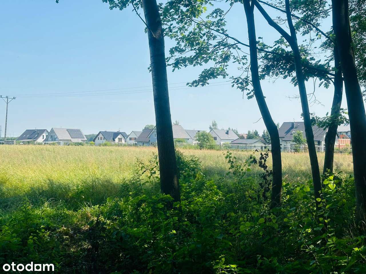 działka budowlana  z mediami pod lasem-6