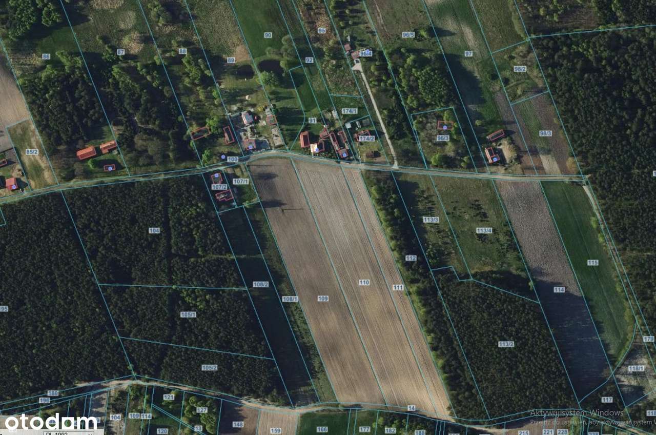 Działki budowalne przy lesie/WZ na 4 domy/ Przybyłów/Galewice-9