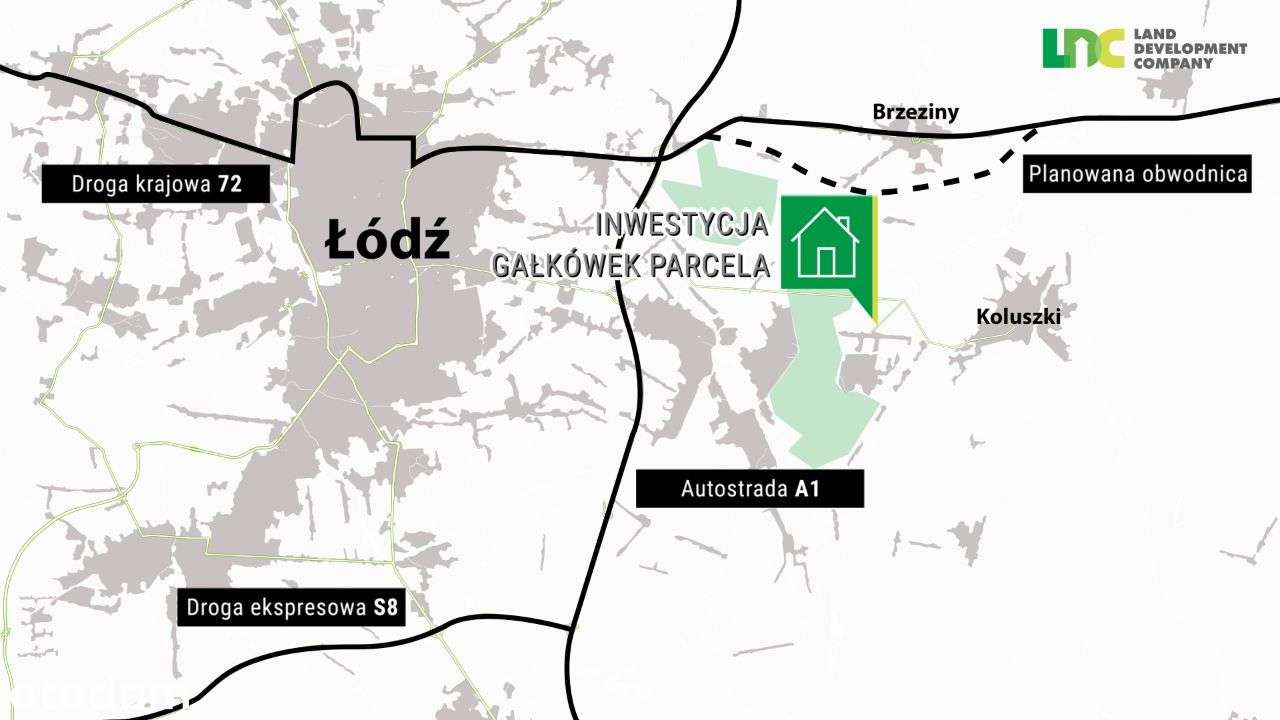 Działki budowlane z mediami! Las, 20min. od Łodzi - Pełny obrazek: 3/12