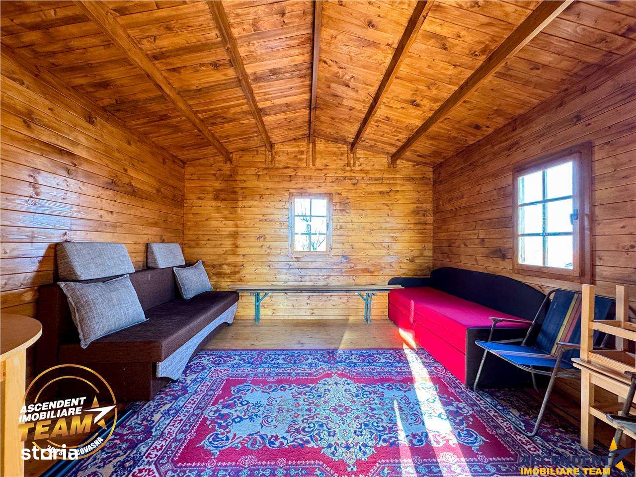 Teren intravilan 520 mp cu casuta din lemn,zona linistita,aproape de o - Imagine principală: 2/12