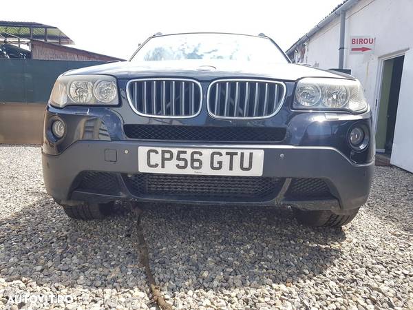 Bara fata BMW X3 E83 Facelift 2006 - 2010 NEGRU 6D (680) model cu spalatoare far - 3