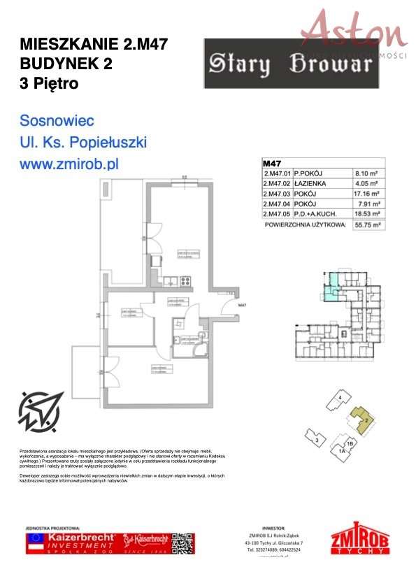Sosnowiec - mieszkanie na sprzedaż z tarasem - Pełny obrazek: 4/12