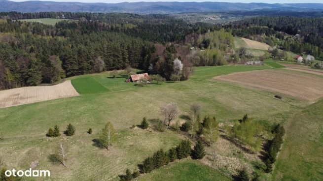 Niezwykłe, malownicze siedlisko 3,73ha Zagórz