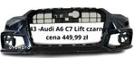 Audi A6 C7 S-line Lift 14-18 zderzak przedni czarny 4G0807437AB / AUDI A6 C8 S-line 18-23 srebrny 4K0807437C - 1