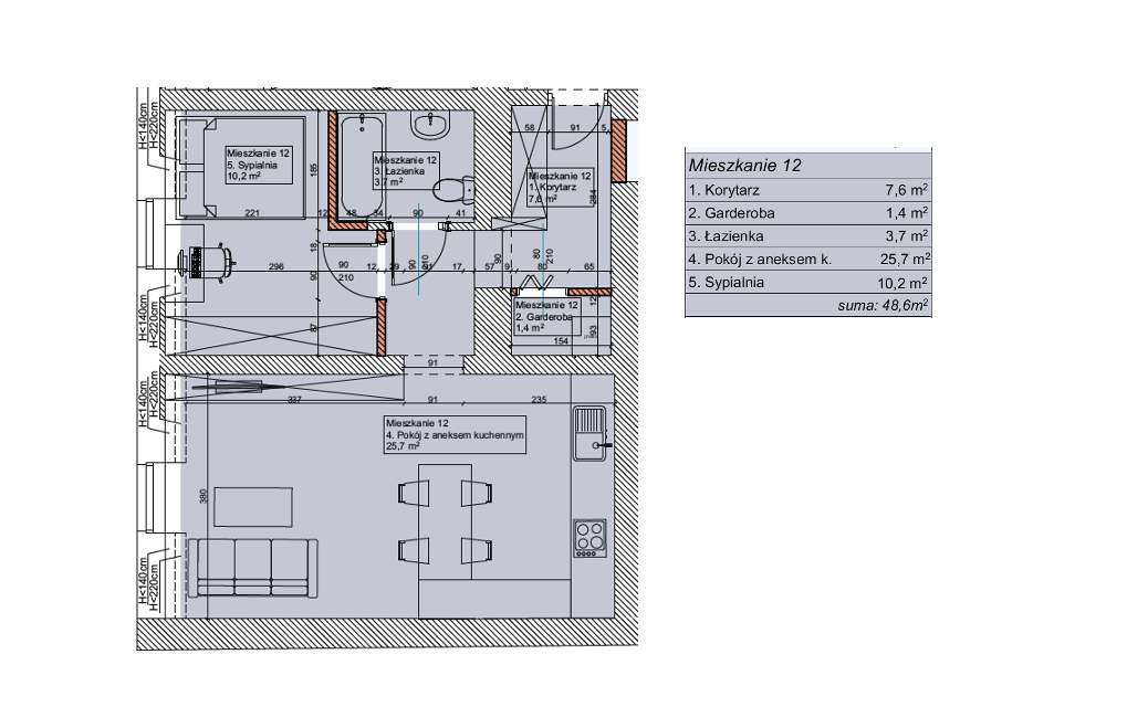 Mieszkanie w kamienicy w centrum Chorzowa  I 2 pokoje-16