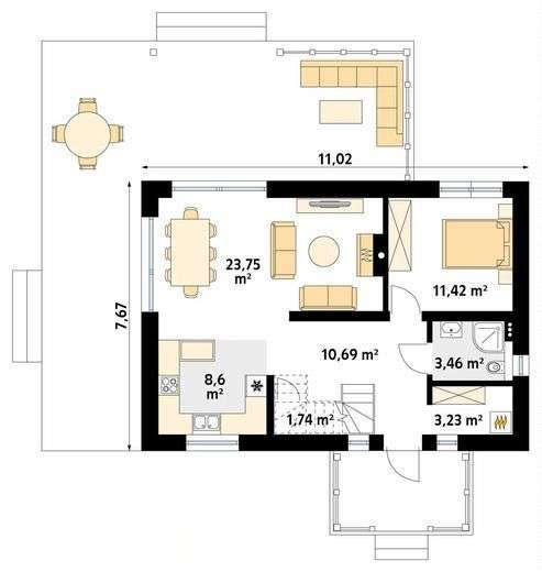 Klasyczny dom z tarasem pod Krakowem-7