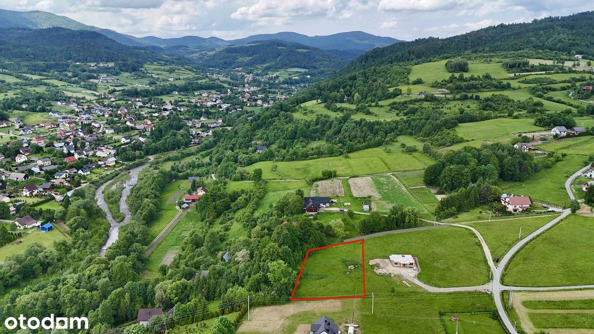 Działka budowlana z panoramicznym widokiem-Kamienica - Pełny obrazek: 3/9