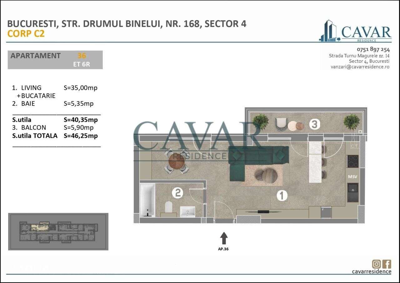 Cavar Residence Proiect Binelui 168 Comision 0%-5