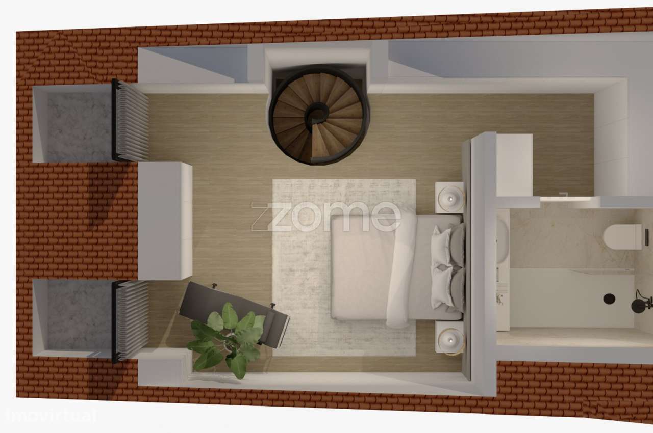 Apartamento T2 Duplex em S. Vitor, Braga - Grande imagem: 3/9