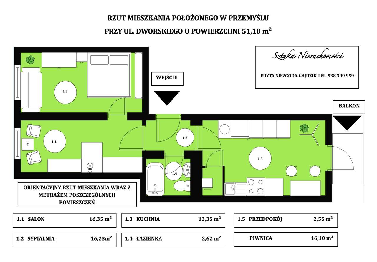 SUPER mieszkanie z klimatem w sercu Przemyśla -2 pokojowe Dworskiego!-13