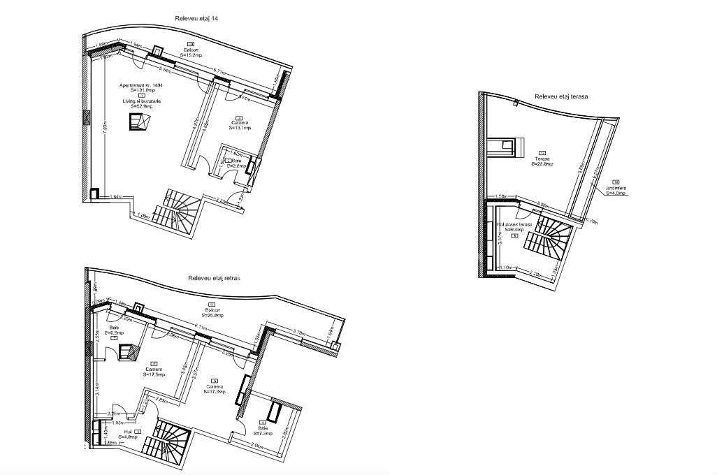 Penthouse 3 niveluri | Terase ample | 0% comision cumpărător | Wings-12