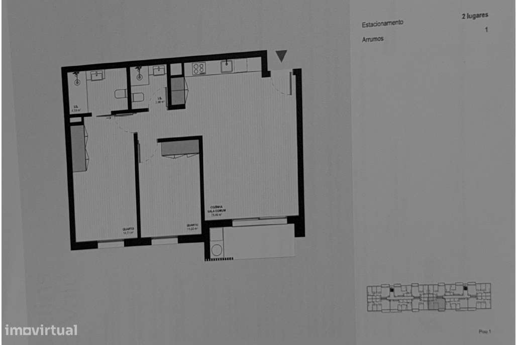 Exclusivo Apartamento T2 no Empreendimento “Os Jardins do Vale”-6
