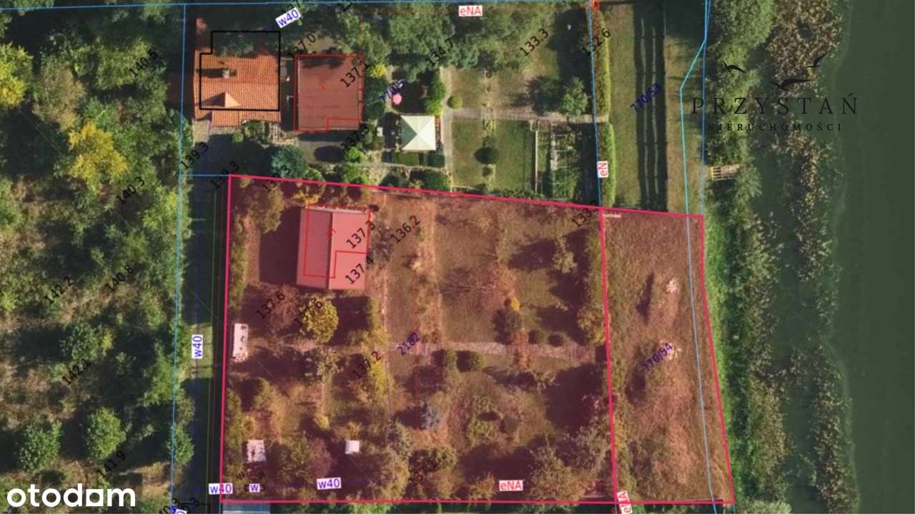 Działka z linią brzegową jeziora | Woda, gaz, prąd, światłowód - Pełny obrazek: 5/6