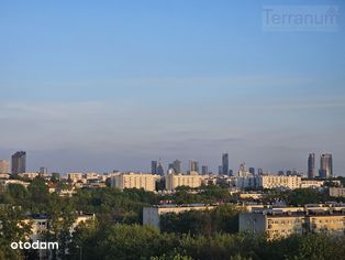 Piękny widok na panoramę Warszawy dwupokojowe