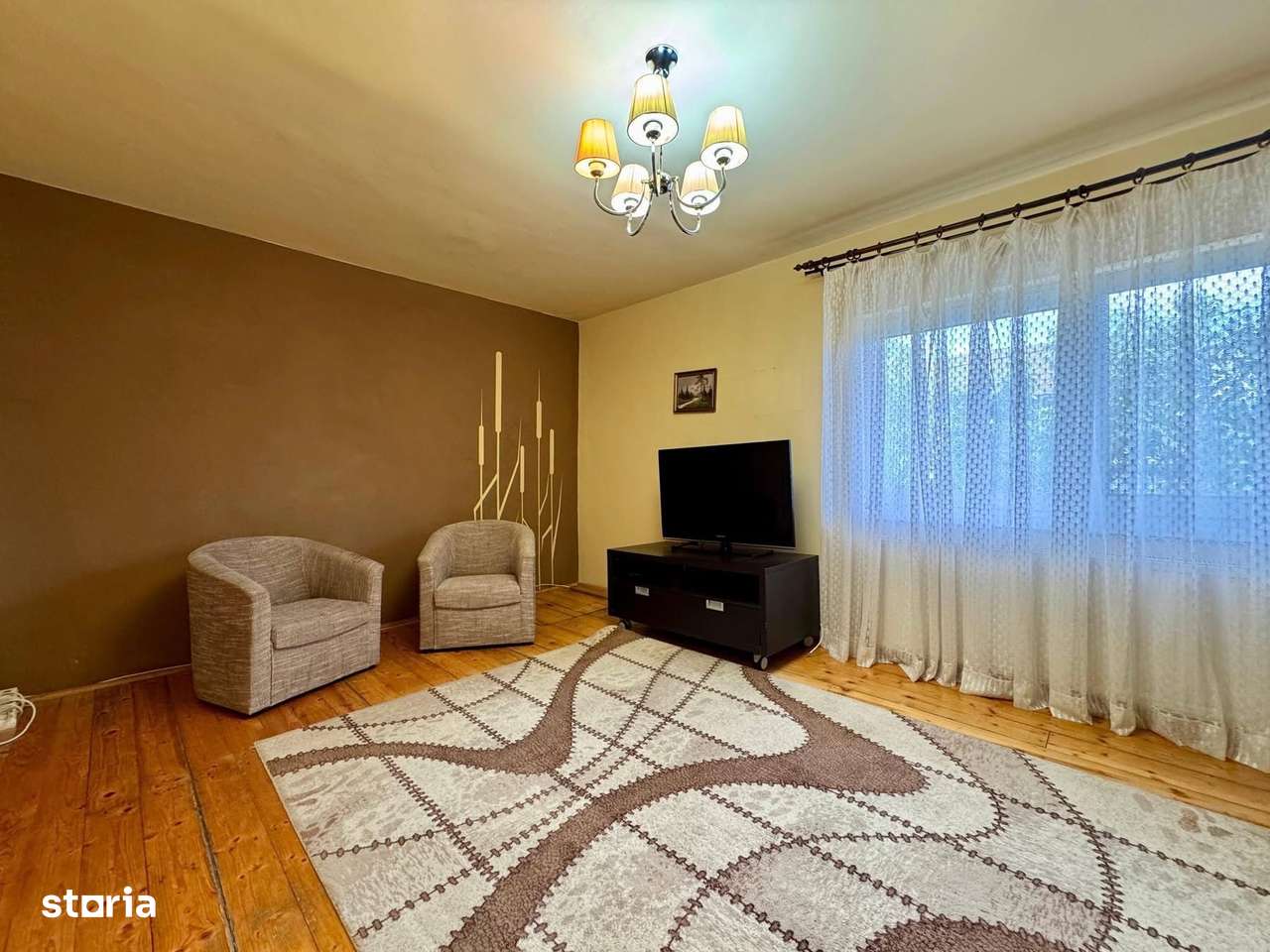 Vând apartament cu 2 camere, decomandat, 55 mp, parter, zona Steaua. - Imagine principală: 1/8