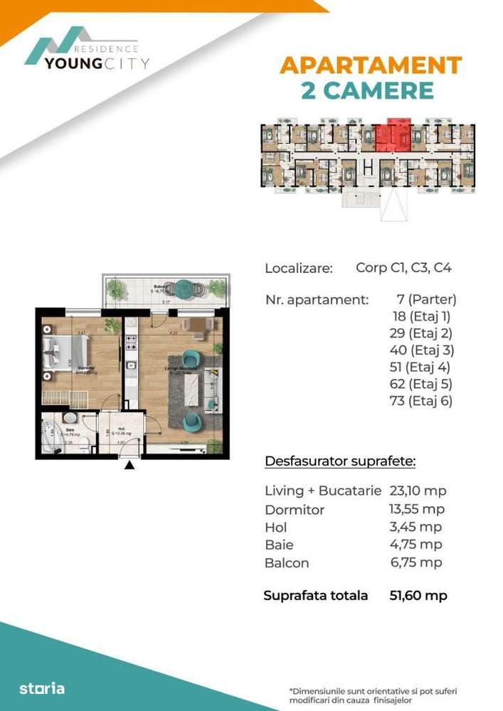 Apartament 2 camere semidecomandat | Metrou Berceni - Imagine principală: 4/7