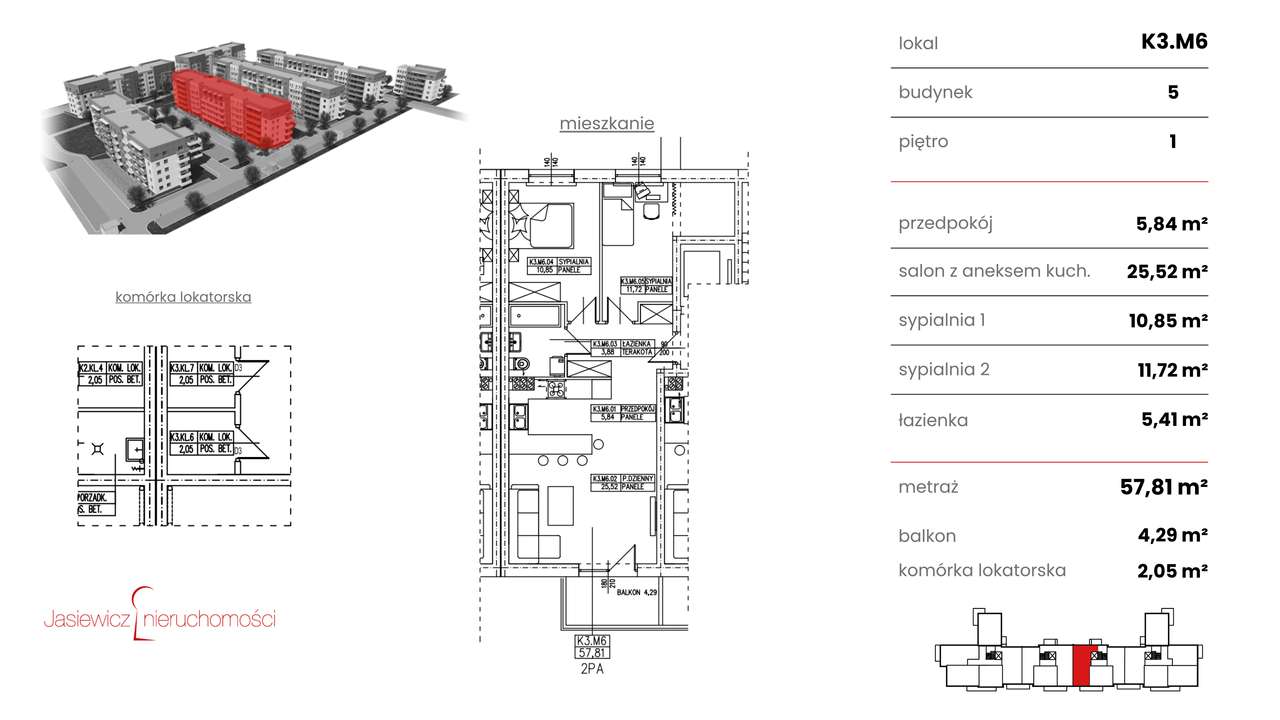 Dostępne od zaraz - Nowe, 3-pokojowe mieszkanie w Słubicach, Os. Komes-2