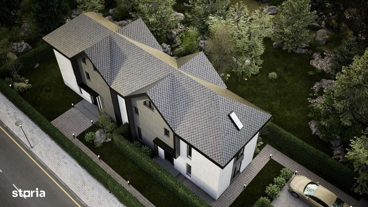 Casa deosebita P+1+M. Strada asfaltata. Constructie noua. - Imagine principală: 4/10