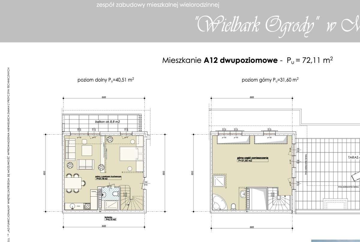 Wielbark Ogrody 3 p. 72,11 m2 A12 widok na Malbork-5