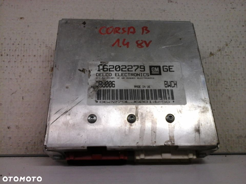 KOMPUTER STEROWNIK SILNIKA OPEL CORSA B 1,4, TIGRA 1.4 16202279 - 2