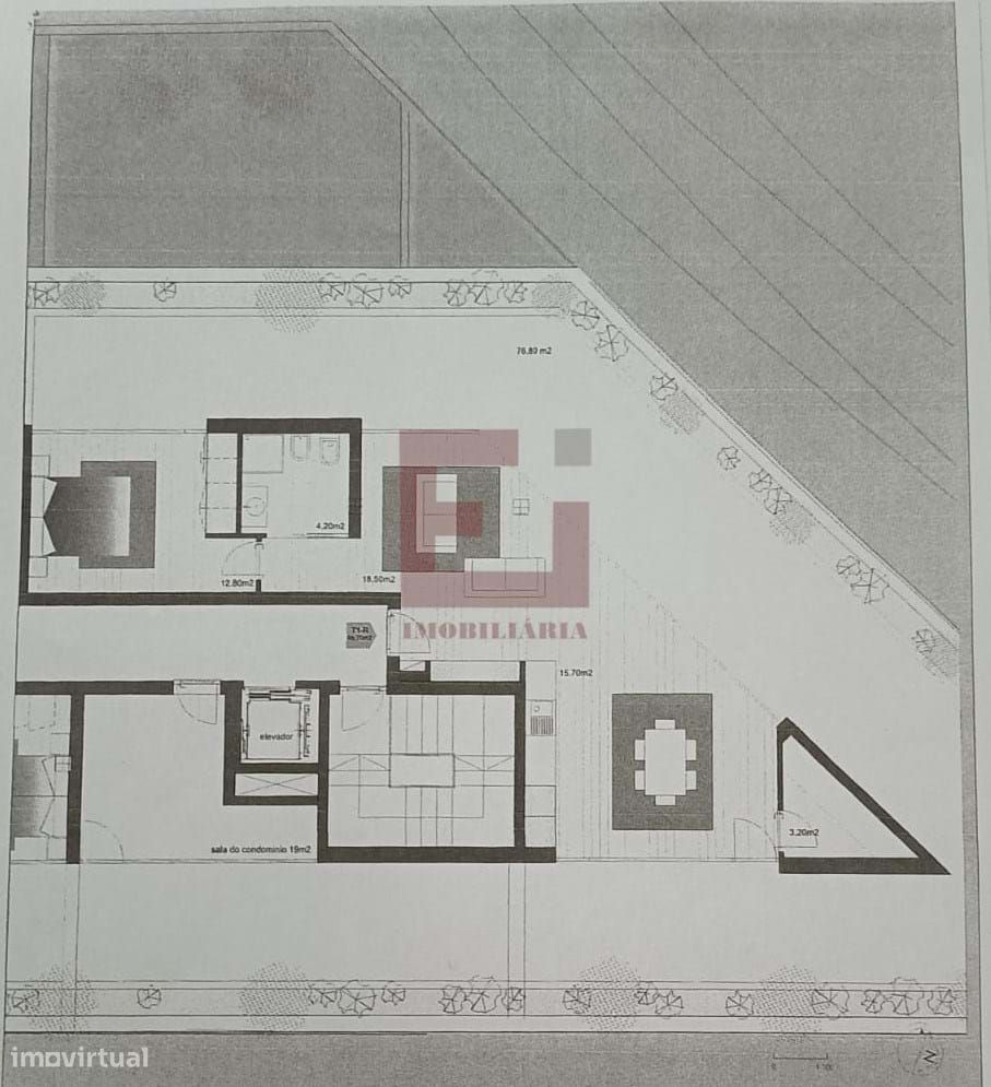 Apartamento T1 NOVO C/TERRAÇO DE 3 FRENTES a 350 metros do metro em Ma