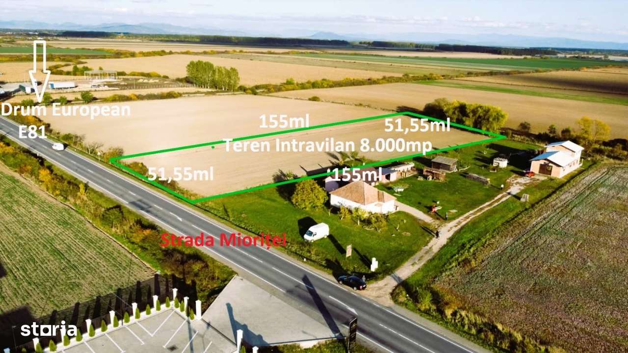 Teren intravilan - 8.000 mp in Botiz | Acces din Drum European-5