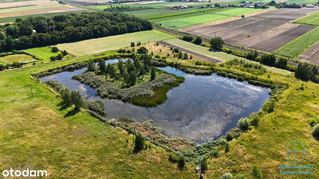 Działka inwestycyjna 7,4 ha ze stawem – przy DK92 i A1-7