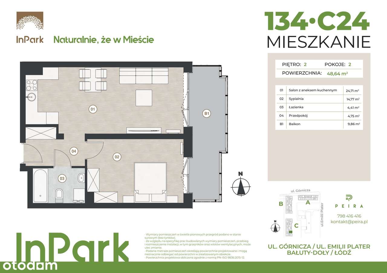 InPark | mieszkanie 2-pok. | 134 - Pełny obrazek: 2/9