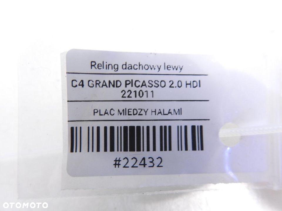 RELING DACHOWY LEWY KEBC C4 GRAND PICASSO I - 12