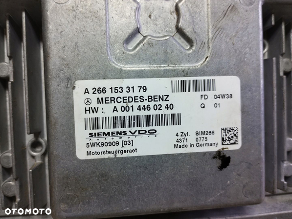 MERCEDES W169 2.0 D STEROWNIK SILNIKA A0014460240 - 4