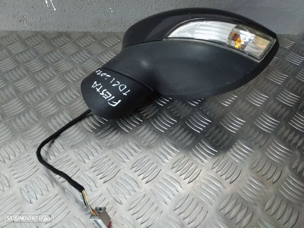 Espelho Retrovisor Elétrico Esquerdo Ford Fiesta MK6 2008 a 2014 - 1