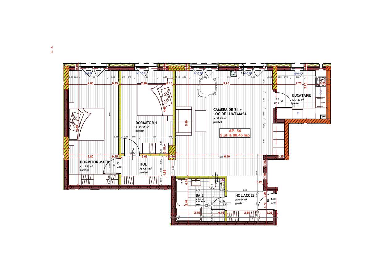 Comision 0%, Apartament 3 cam, 88.45 mp, Floresti - Imagine principală: 2/2