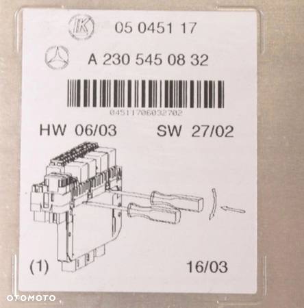 MODUŁ SAM MERCEDES SL R230 03r A2305450832 - 5