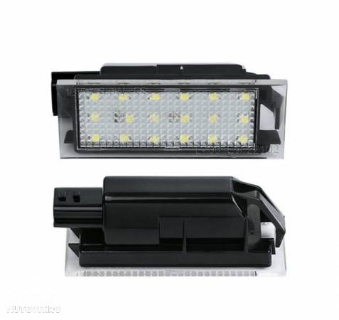 Lampi numar dedicate full led leduri leduri pentru Renault Megane 3 - 1