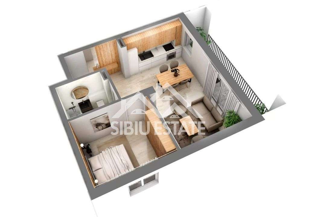 Apartament 2 Camere Finisat, Zona Doamna Stanca,Comision 0 - Imagine principală: 3/6