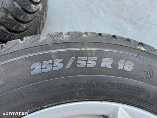 Jante bmw X5 e70f15 x6 e71f16 cu cauc 255/55R18 Michelin vara dot 2016 4-5mm 85jx18is46 - 10