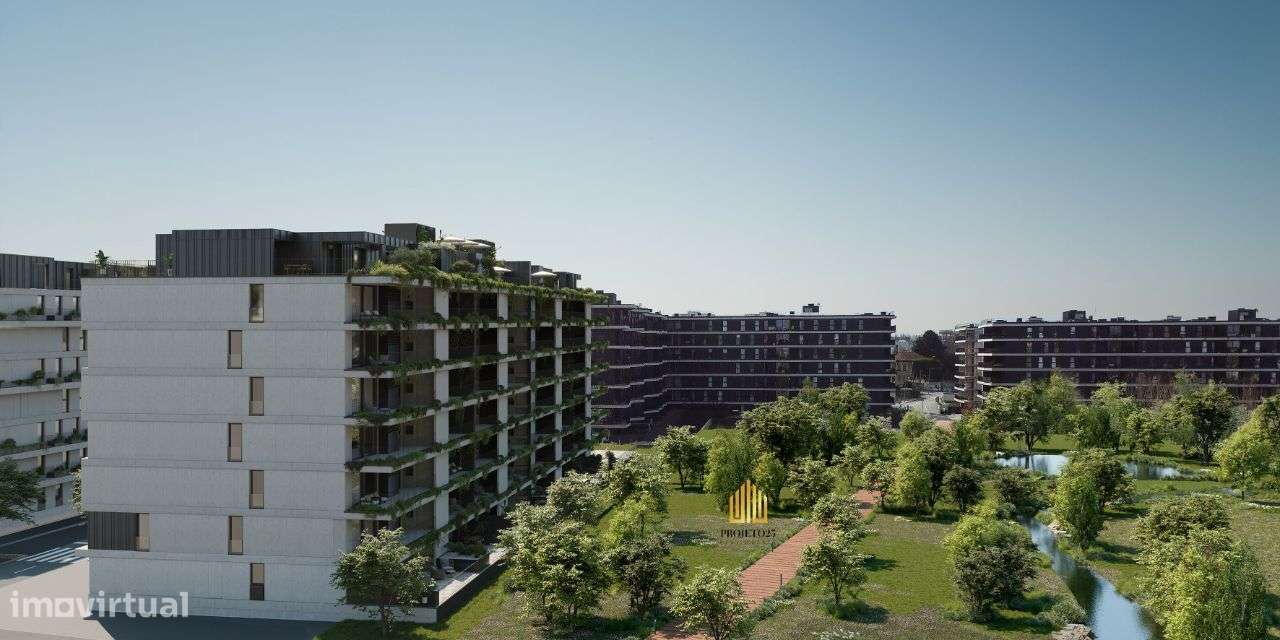 T1+1 com Terraço NOVO com Piscina em Condomínio Reservado com Jardins - Grande imagem: 2/21