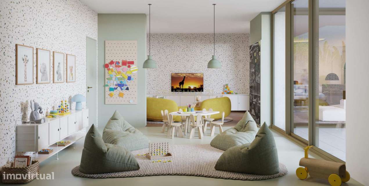 Apartamento T2, em Condomínio Exclusivo com Piscina, Ginásio e Wine Cl - Grande imagem: 5/17