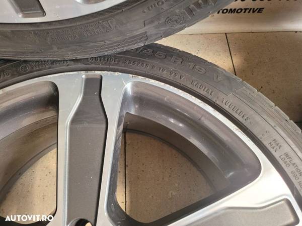 Set Jante Mercedes R19 5x112 Anvelope Continental Vara Dot 2319 235/45R19 Cls Gla Ml Gl E C Class - 8