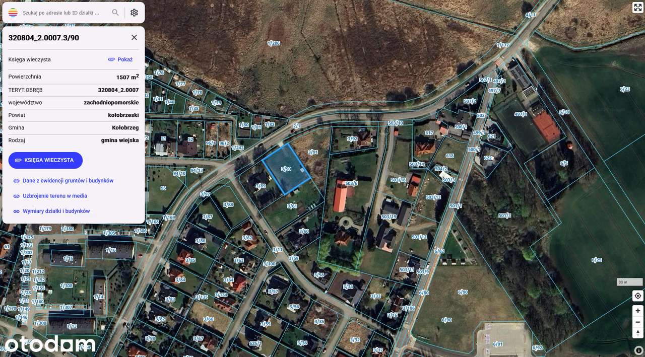 działka Budzistowo - Kołobrzeg - Pełny obrazek: 2/10